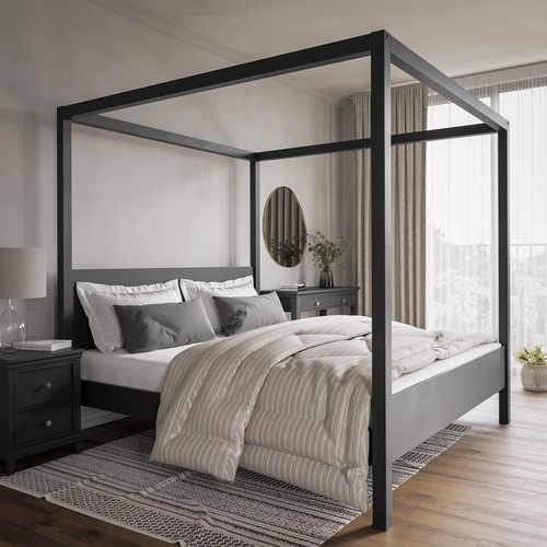 Super king four poster - poster, bed