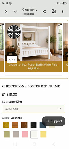 Chesterton four poster wooden - four,