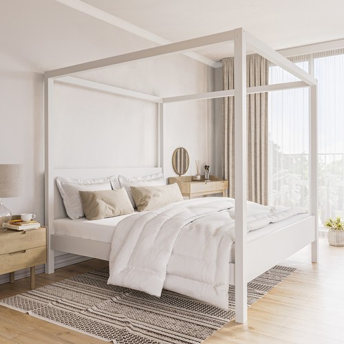 Super king four poster bed - poster,