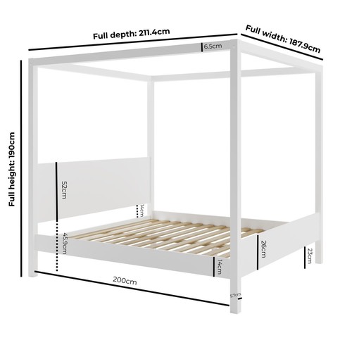 Super king four poster bed - super,