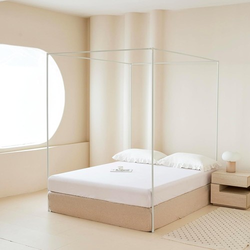 Super king canopy bed - canopy, frame