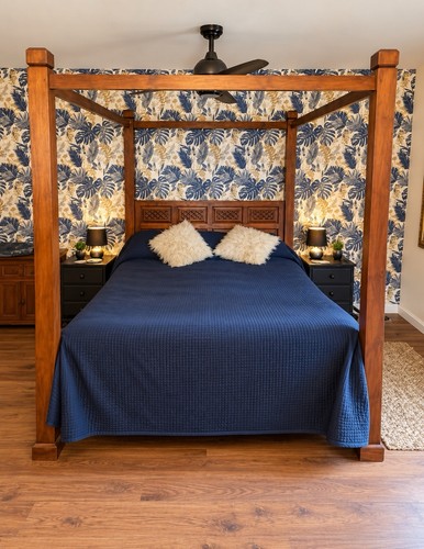 Solid wooden four poster king - four-poster,