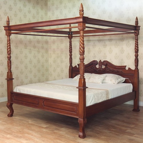 Four poster canopy bed frame - frame, |