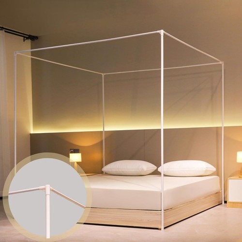 Super king canopy bed - bed, frame